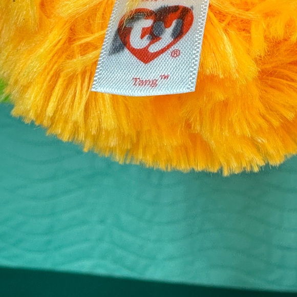 Ty Frizzys Tang orange and yellow monster plush toy - Picture 6 of 7